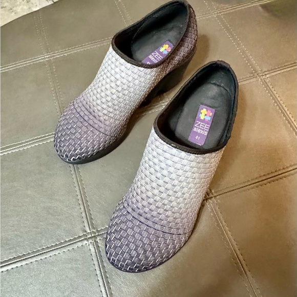 Women’s Zee Alexis Platform Wedge Grey/Silver Ombre Heels Size 41/10 - Picture 3 of 13